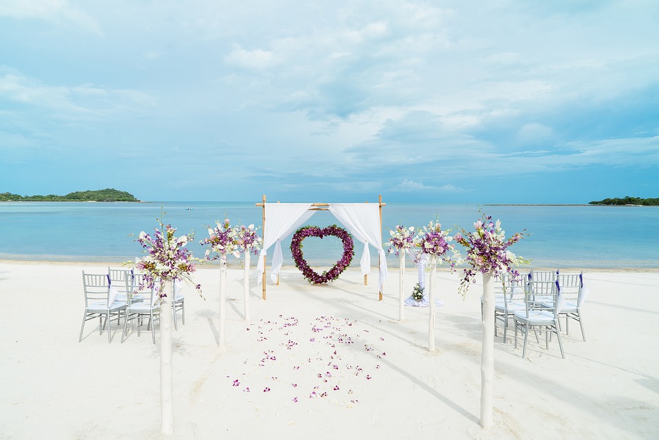 this picture shows a wedding destination